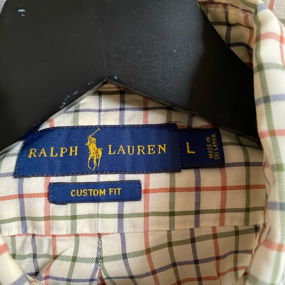 Mens Ralph Lauren Grid Plaid Button Down LS L - Picture 5 of 6